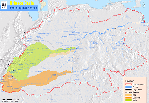 South America Map Orinoco River - Osiris New Dawn Map