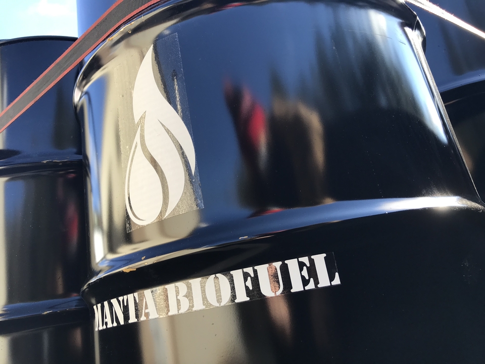 A manta biofuel oil drum