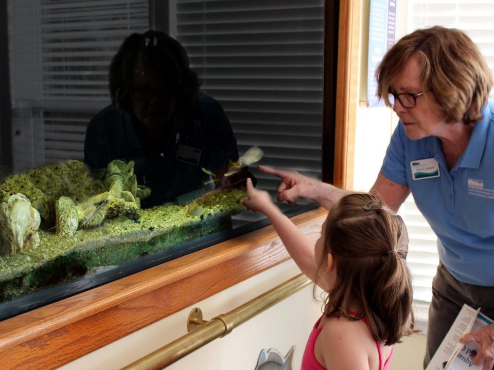 CBL Visitor Center volunteer docent